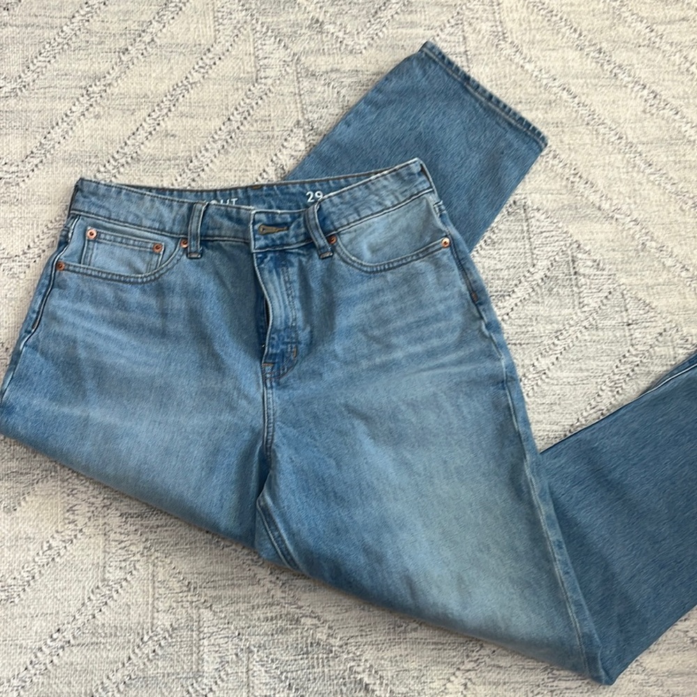 J. Crew classic straight jean pools wash